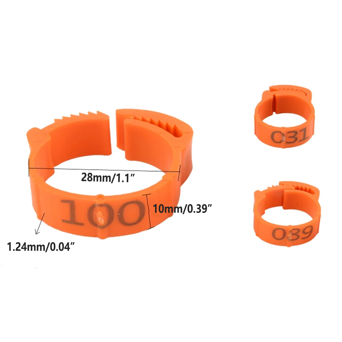 100PCS Adjustable Bird Leg Rings Numbered - Image 12