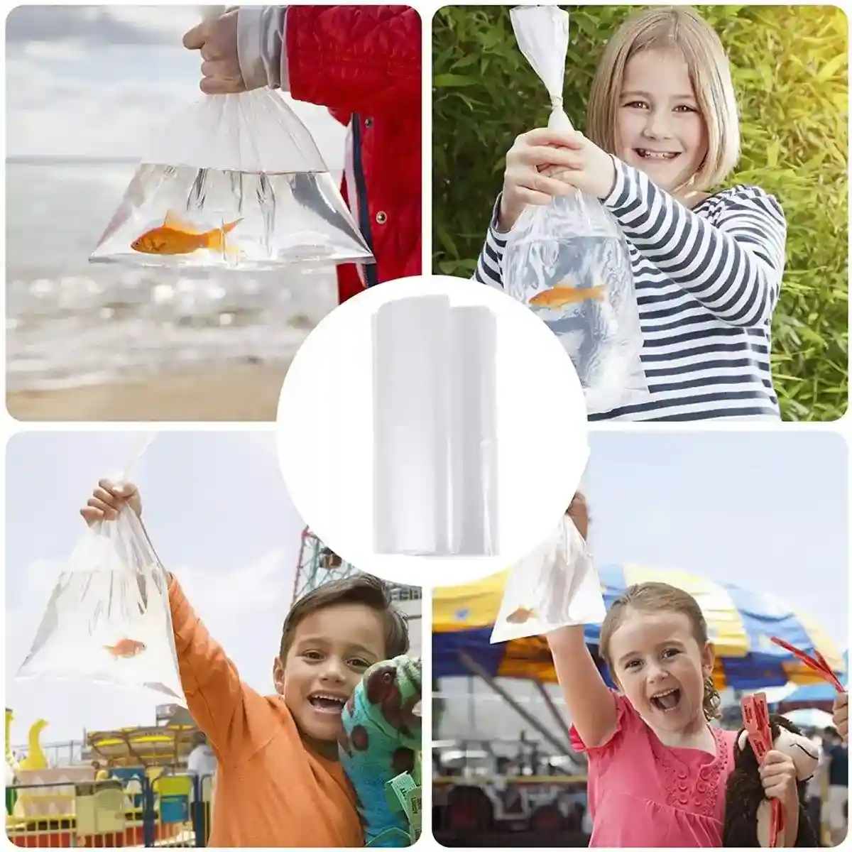100PCS Aquarium Fish Breathing Bags Breather Bags Transport Long Life Plastic - Image 4