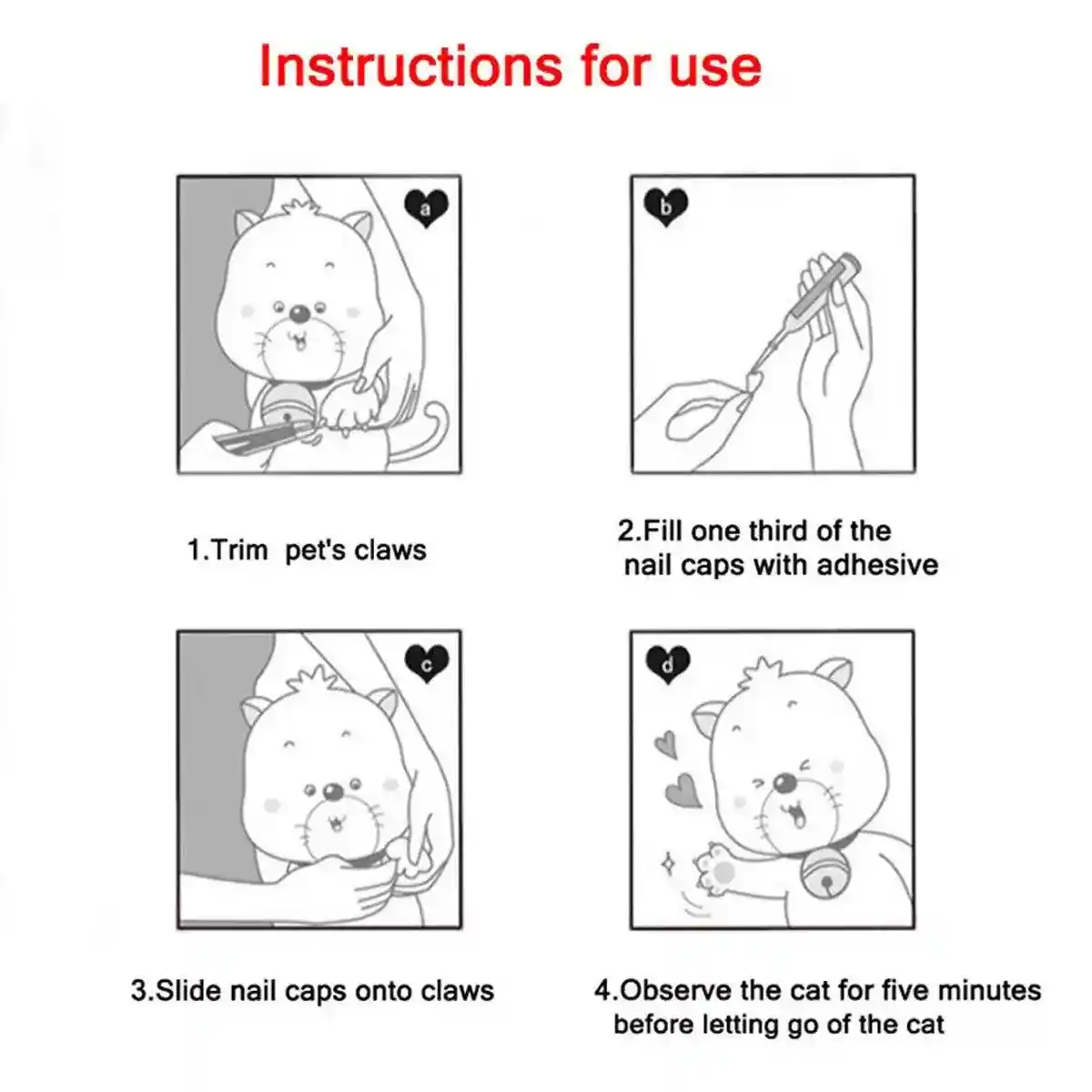 100pcs Cat Nail Caps Anti-Scratch Soft Claw Protectors for All Sizes - Image 11
