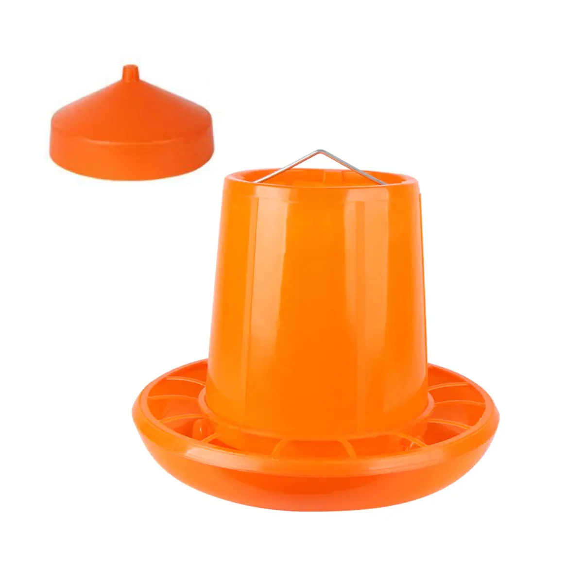 10KG Chicken Feeder Pail With Steel Handle - Image 3