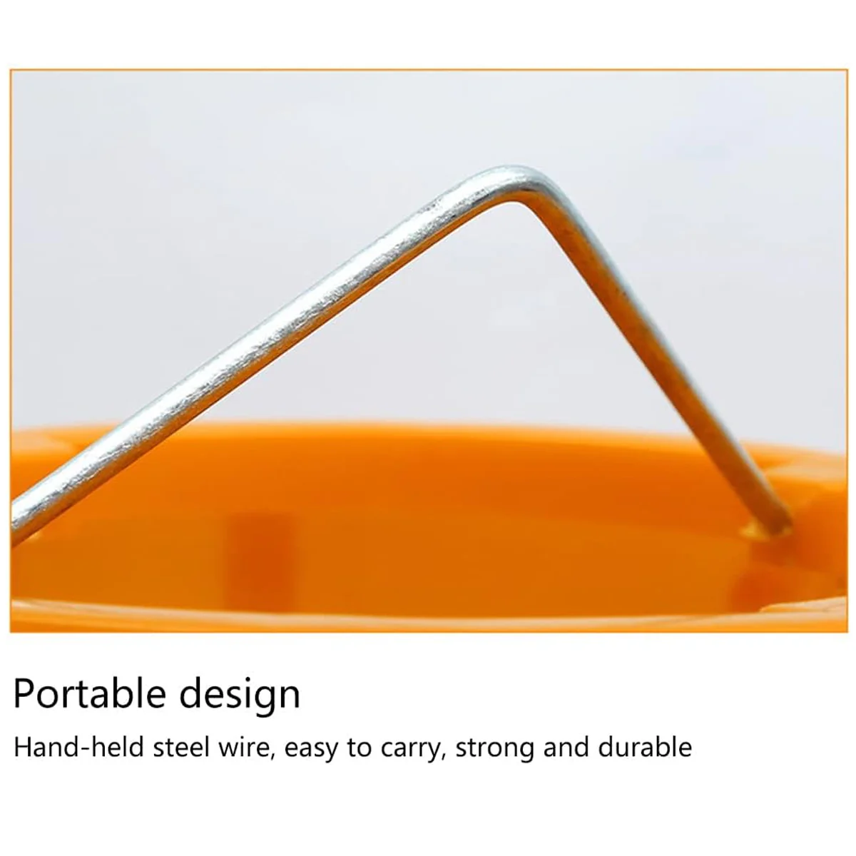 10KG Chicken Feeder Pail With Steel Handle - Image 6