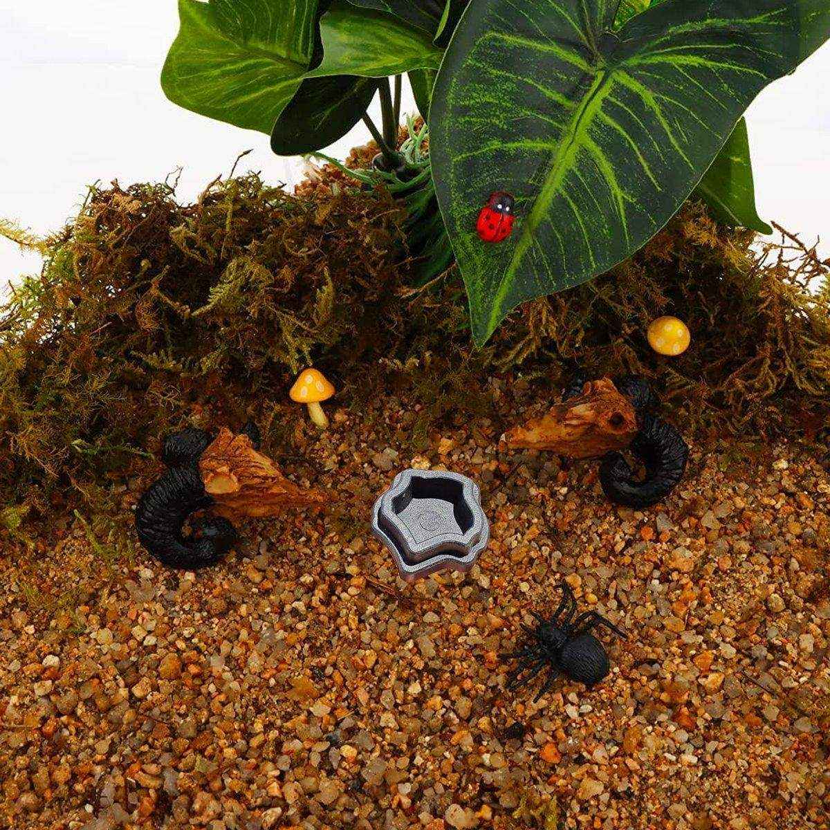 10pcs Reptile Spider Water Basin Resin Bowls Small Pet Feeder Reptile Water Sink - Image 6