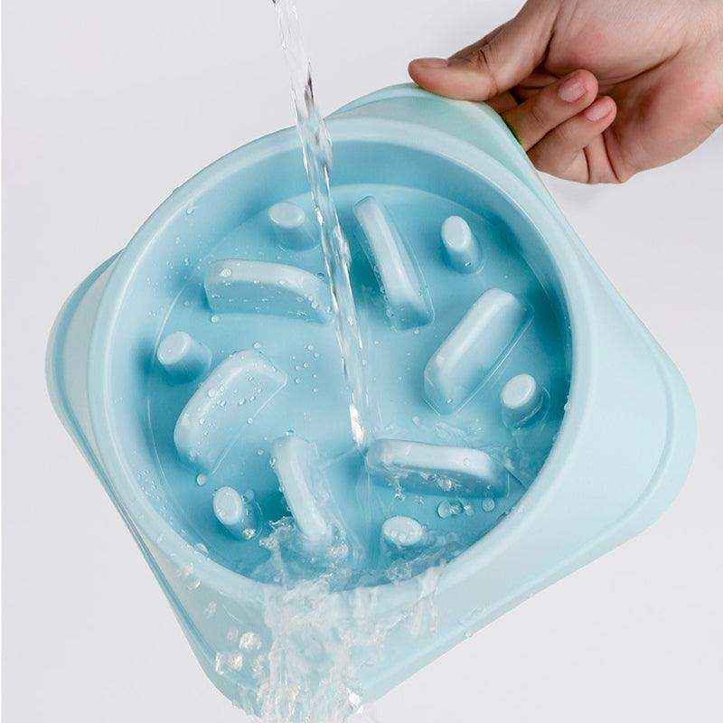 Nonslip Dog Slow Feeder Bowl Pink - Image 10