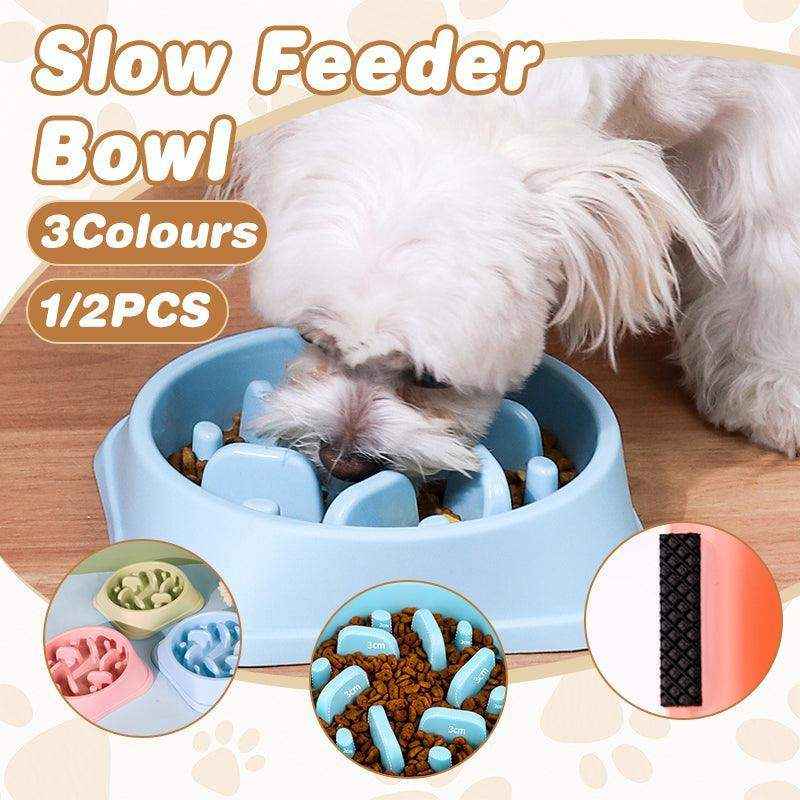 Nonslip Dog Slow Feeder Bowl Pink - Image 12