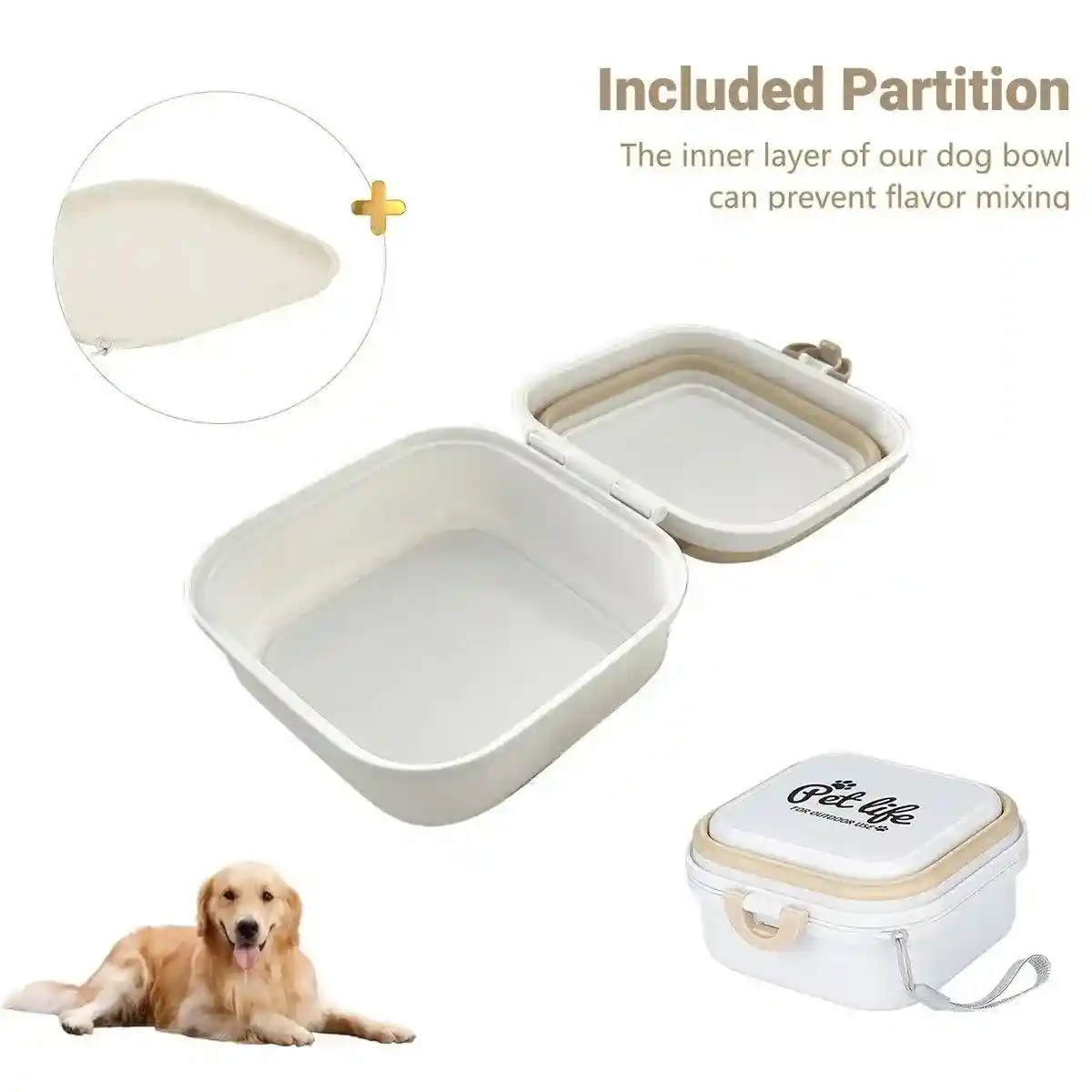 2-in-1 Collapsible Pet Food and Water Bowl Portable & Durable Design - Image 13