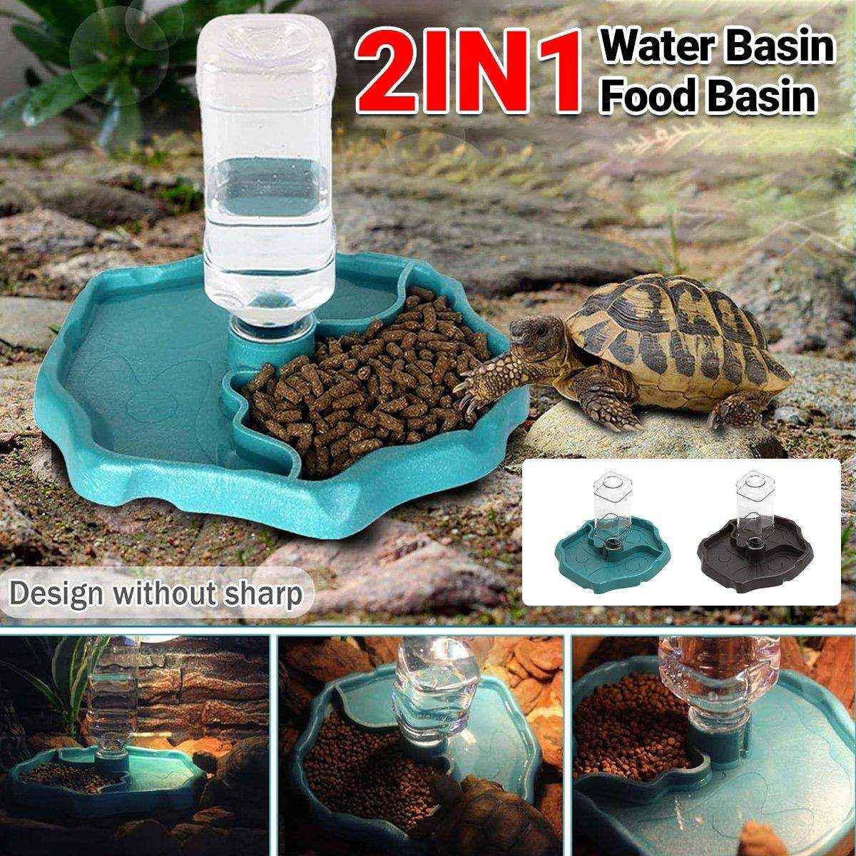 2-in-1 Reptile Feeder & Water Bowl – Dual-Purpose for Small Pets - Image 2