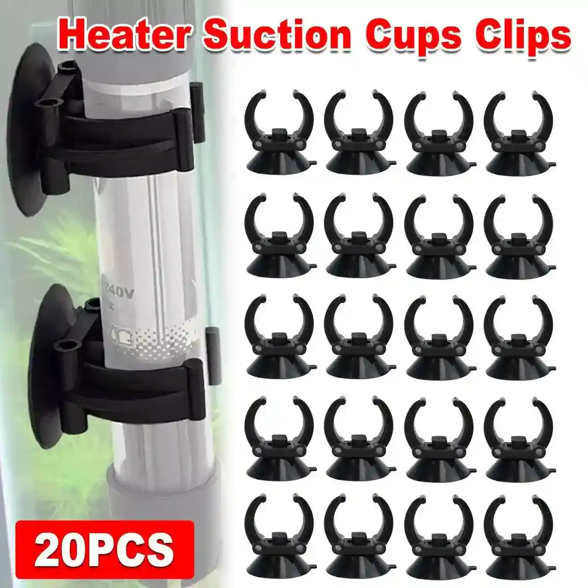 20-Pack Heater Suction Cups Clips for Aquariums - Image 2