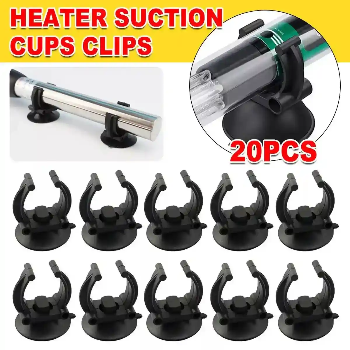 20-Pack Heater Suction Cups Clips for Aquariums - Image 3