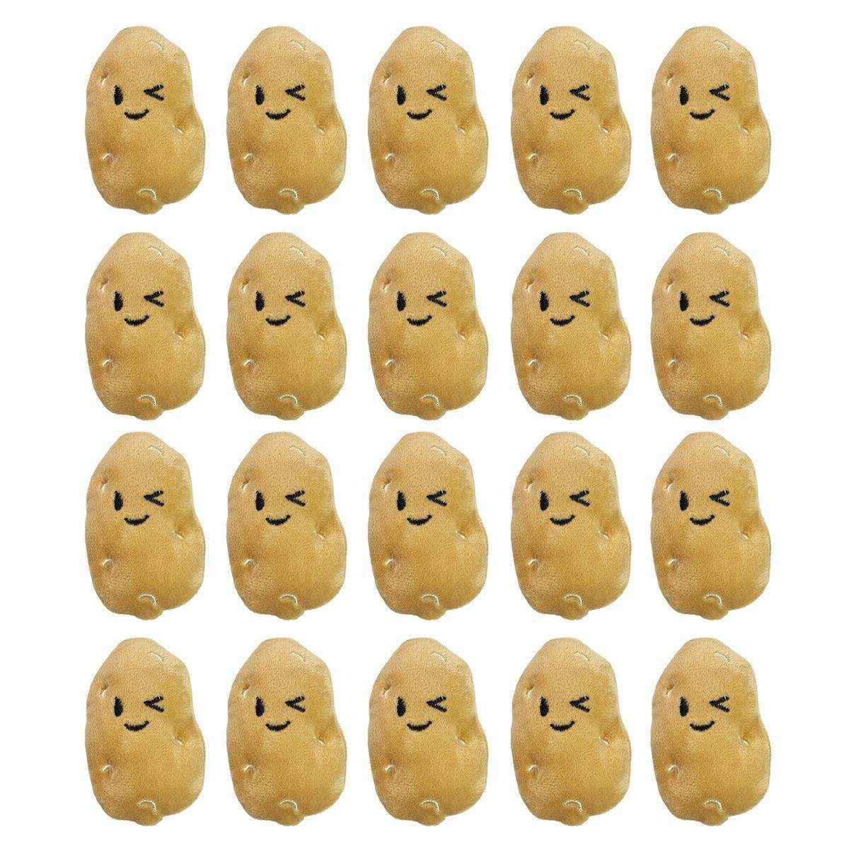 20PCS Plush Squeaky Potato Cat Toys - Image 3