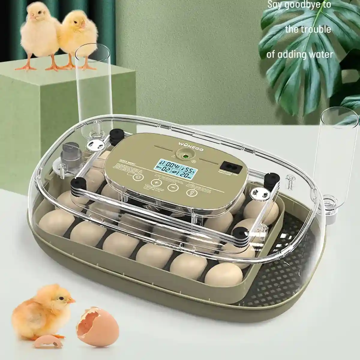24 Egg Incubator Auto Turn Humidity Display Water Refill - Image 14