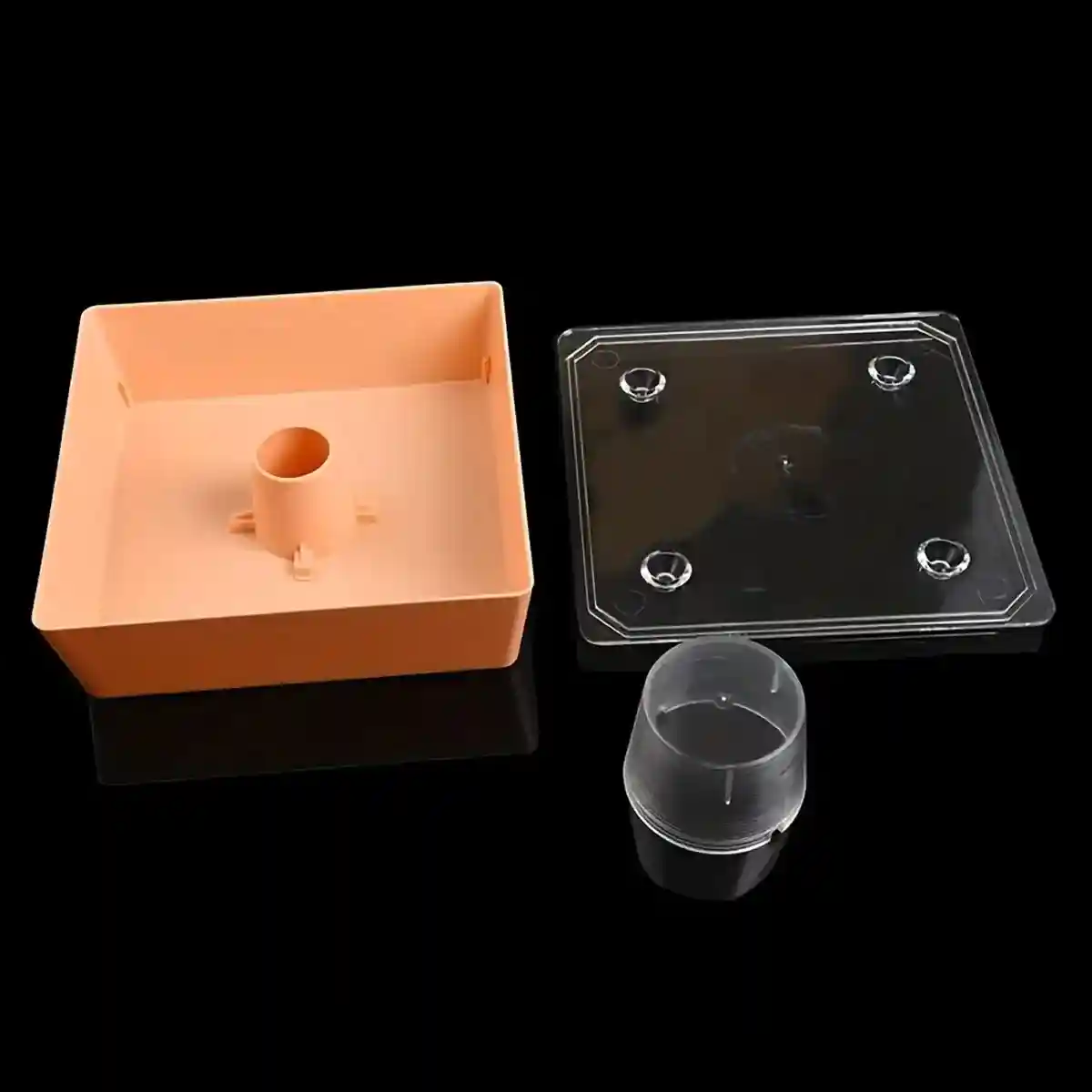 2PCS Square Hive Bee Feeder 1.6L Leakproof Acrylic Design - Image 8