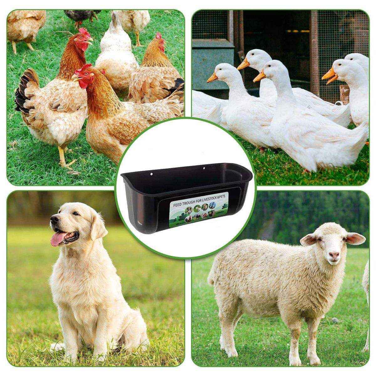 2Pcs Chicken Feeder Hanging Chicken Feeders Goat Feeder Hanging Feed Food Trough - Image 8