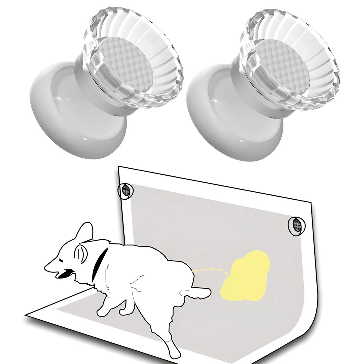 2PCS Pet Toilet Pad Holder Simple and Convenient Non Slip for Puppy Indoor Use - Image 4