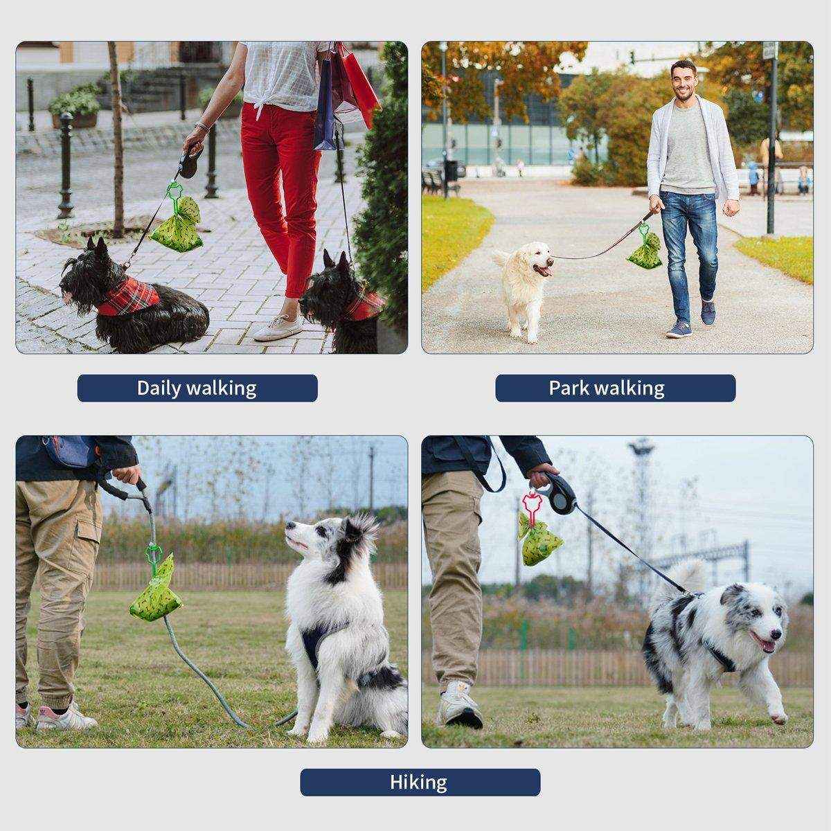 2X Leash Attachment Dog Poo Bag Holder Waste Bag Carrier Large Bearing Capacity - Image 7