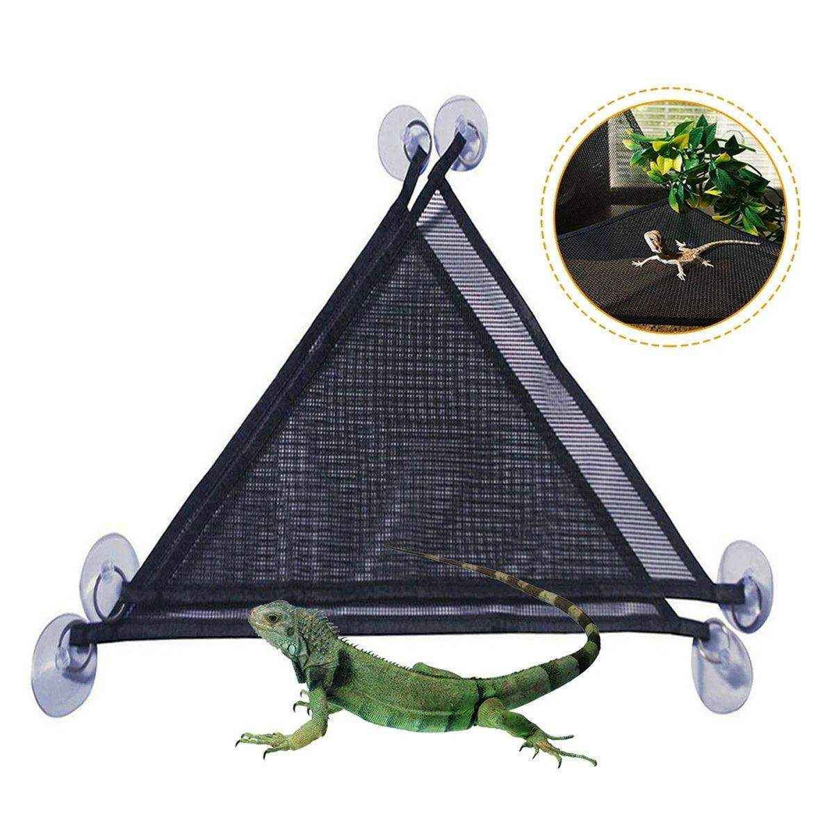 2x Reptile Hammock for Small Large Bearded Dragon Lizard Reptile Snakes Black - Image 3