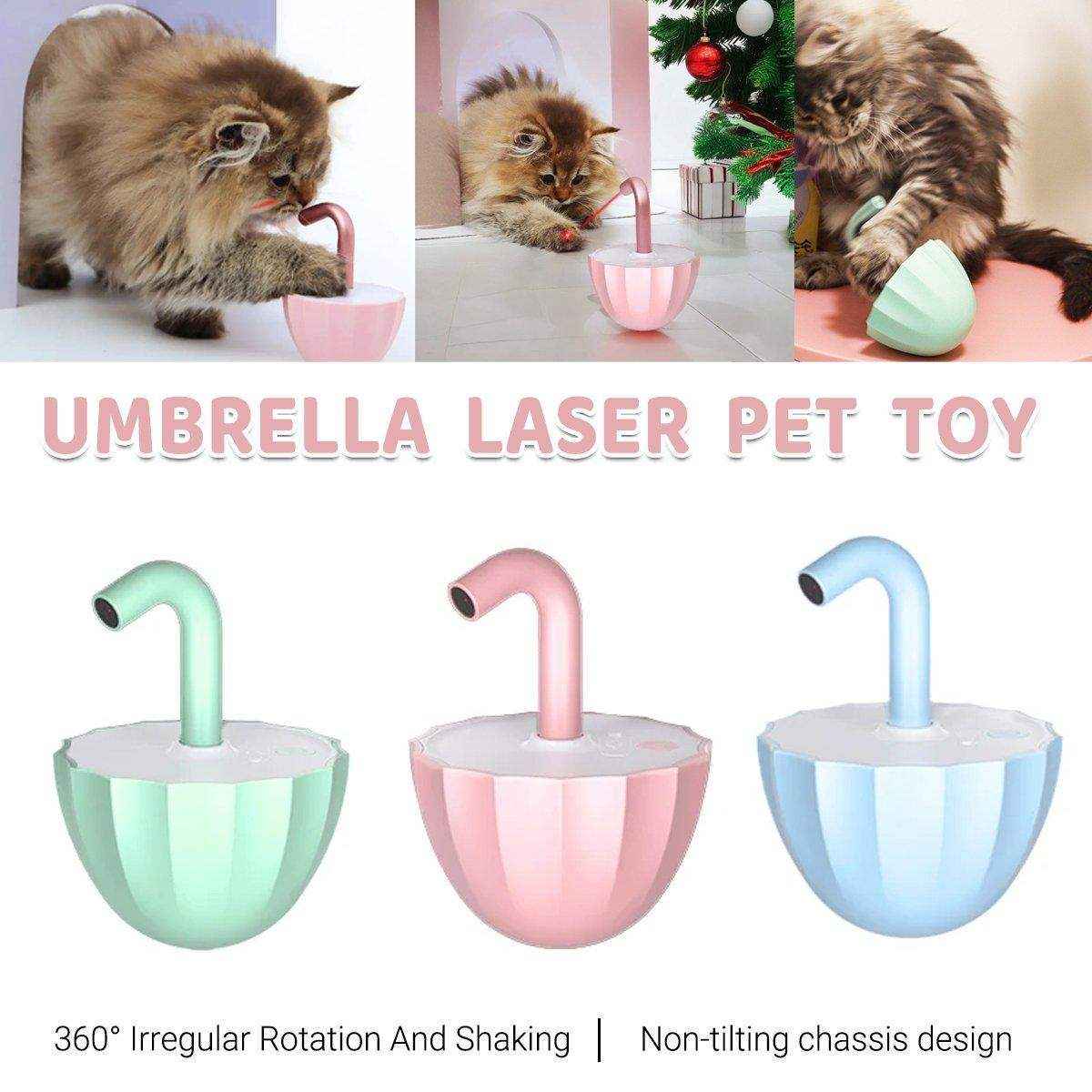 360° Rotating Umbrella Laser Pet Toy Interactive Cat Toy for Endless Fun - Image 2