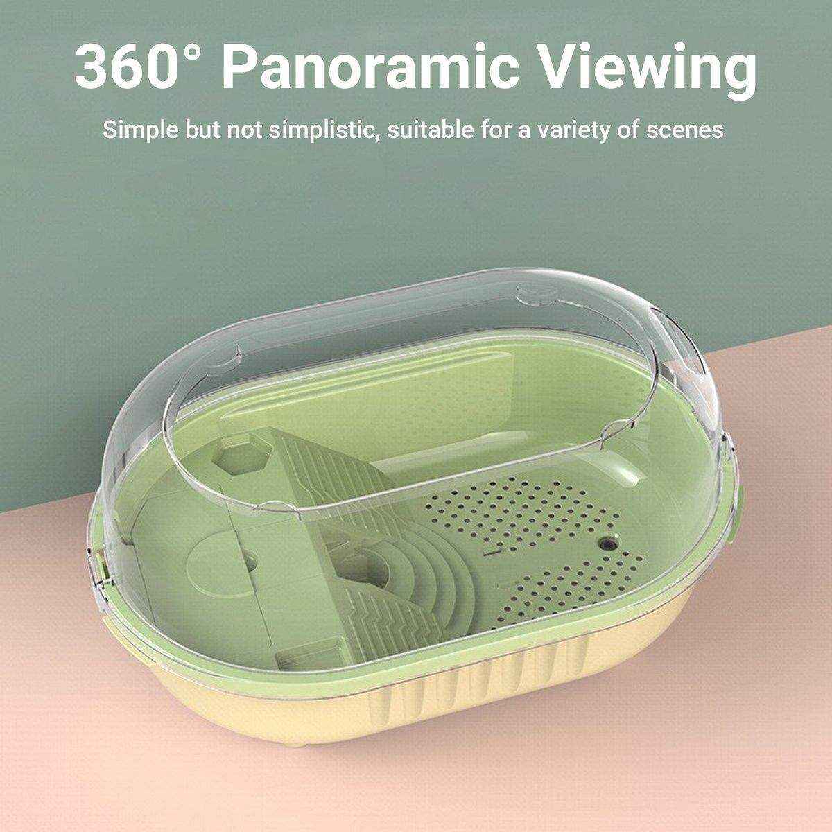 Special Tortoise Tank for Household Use Small Plastic Imitation Climbing Table with Sunstand - Image 9