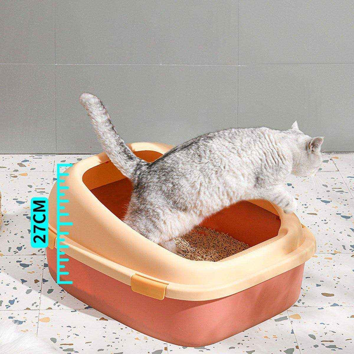 Litter Tray with Free Cat Litter Shovel Blue/Pink/Green - Image 14