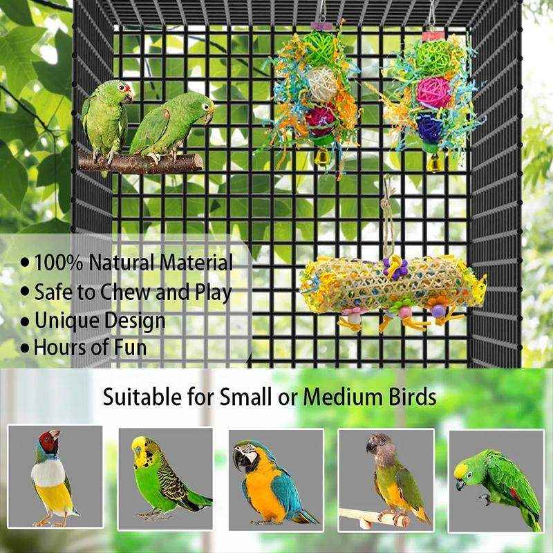 3PCS Bird Parrot Shredding Toys Hanging Cage - Image 9