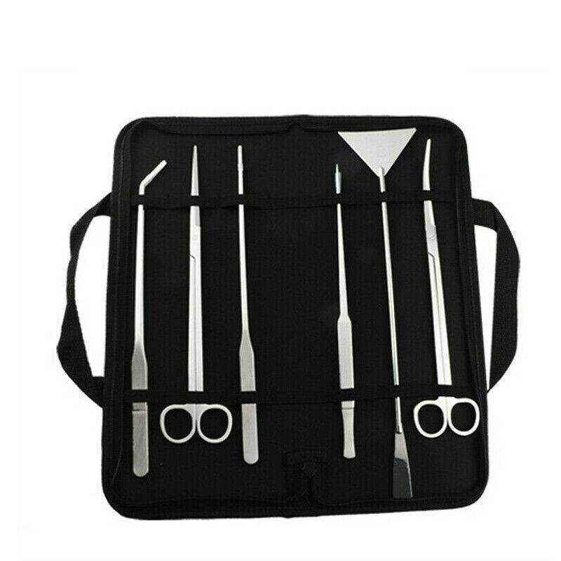 Aquarium Tool Kit Stainless Steel Aquatic Plant Tweezers Scissors Spatula Set - Image 13