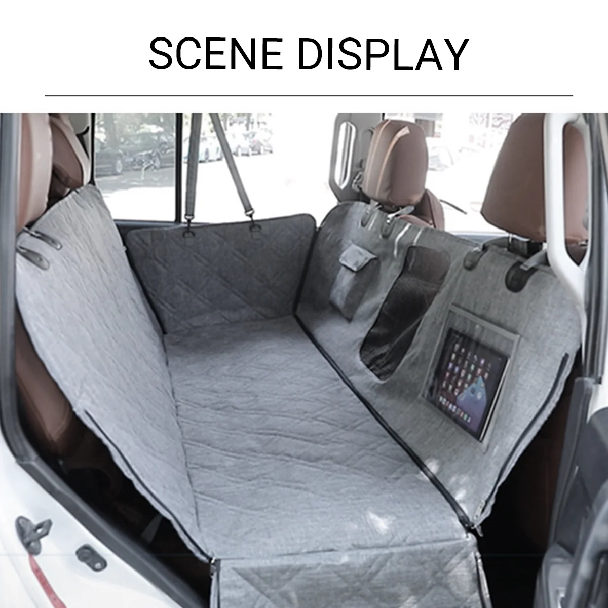 4 In 1 Detachable Car Pet Mat For Back Seat & Trunk - Image 10