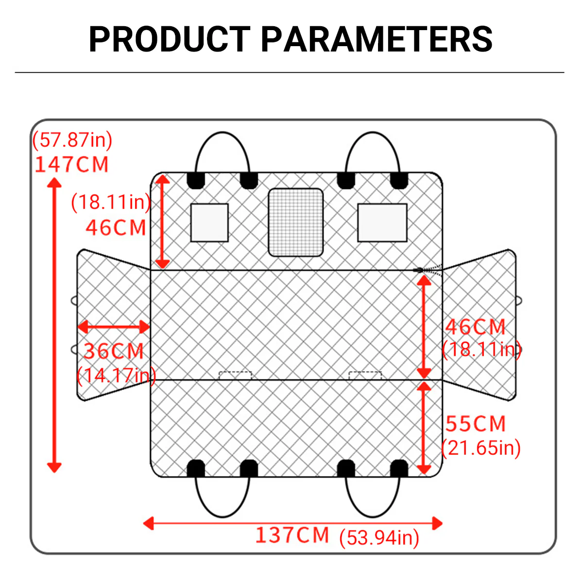 4 In 1 Detachable Car Pet Mat For Back Seat & Trunk - Image 7