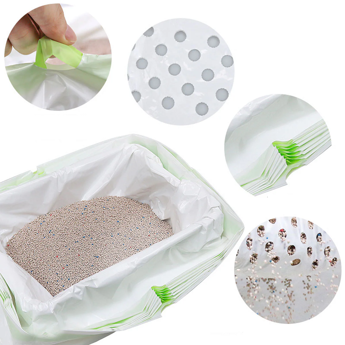 4 Roll Cat Poop Bags Pet Litter Pickup Bags Waste Disposal Cleaning Supplies - Image 12
