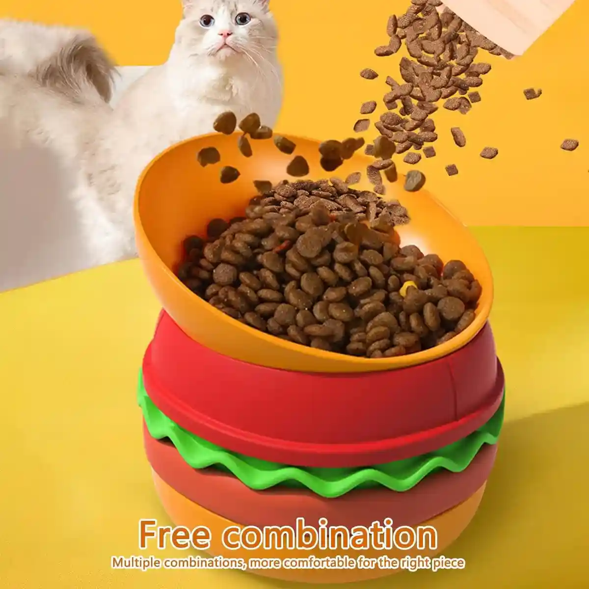 5-in-1 Pet Feeding Bowl Multi-Function Food & Water Dish For Dogs & Cats - Image 11