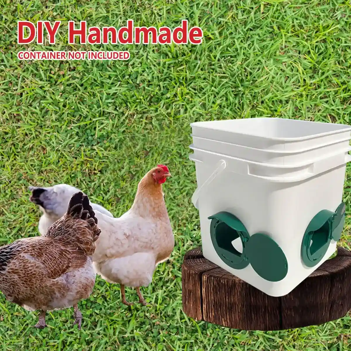5PCS Automatic Chicken Feeder Ports with Rain Hood for Poultry DIY - Image 10