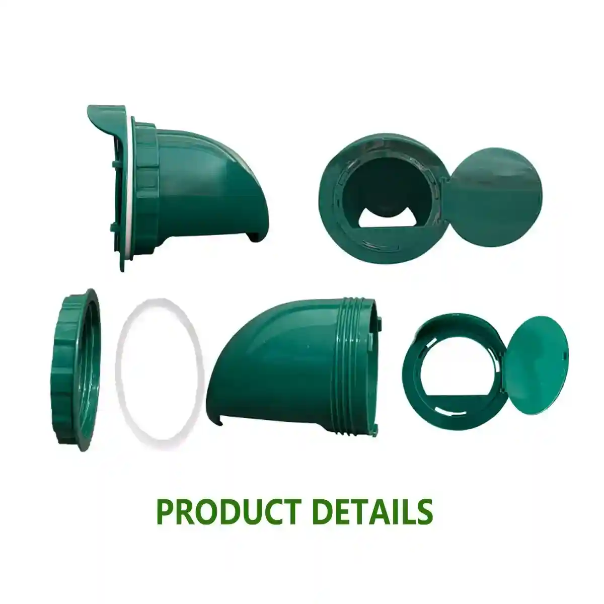 5PCS Automatic Chicken Feeder Ports with Rain Hood for Poultry DIY - Image 12