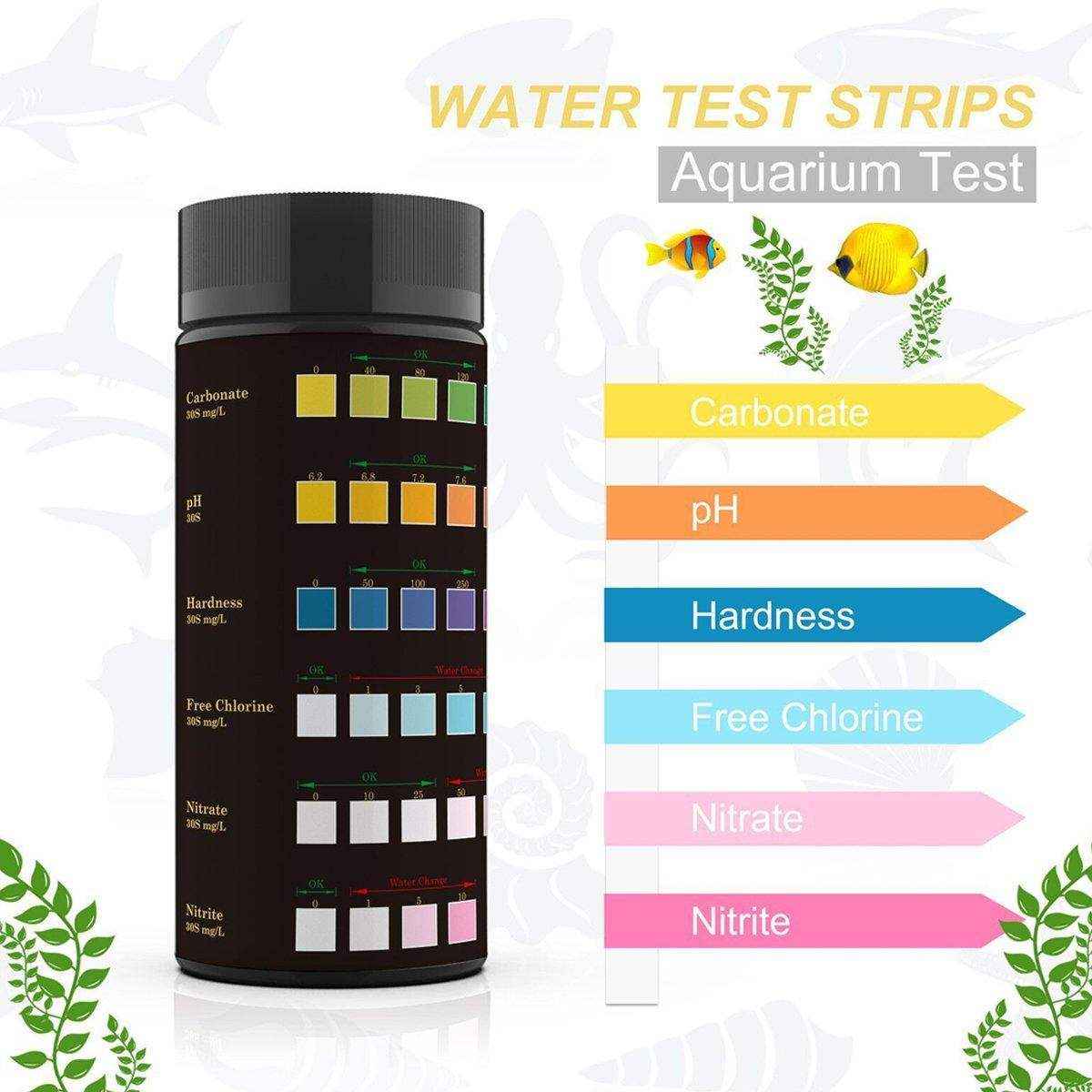 6-in-1 Water Quality Test Strip for Fish Tanks and Ponds Biological Aquarium Supplies - Image 12