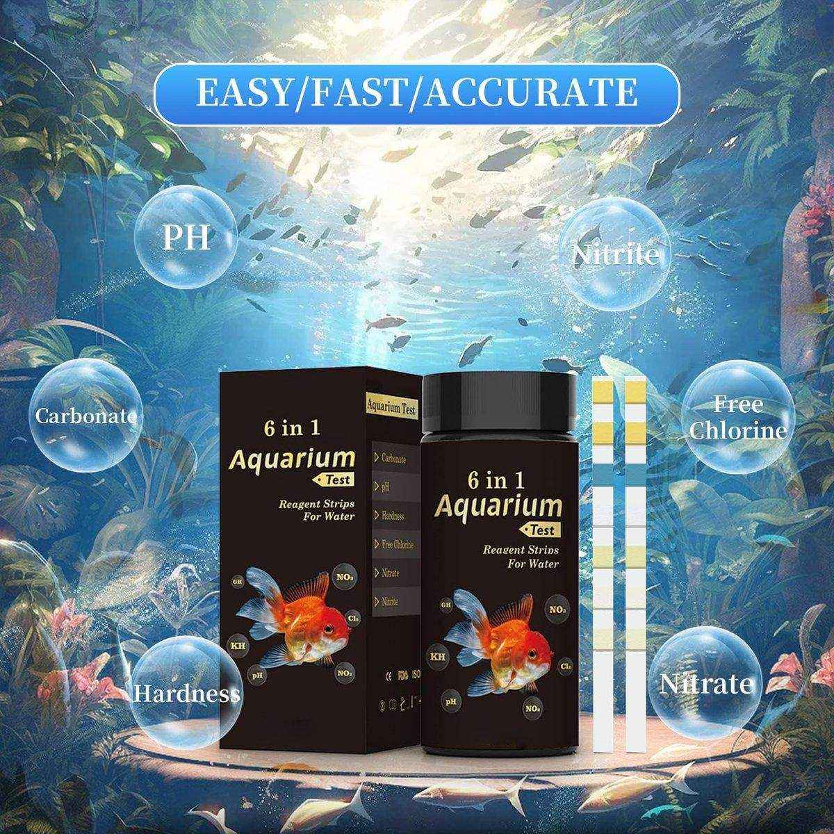 6-in-1 Water Quality Test Strip for Fish Tanks and Ponds Biological Aquarium Supplies - Image 8
