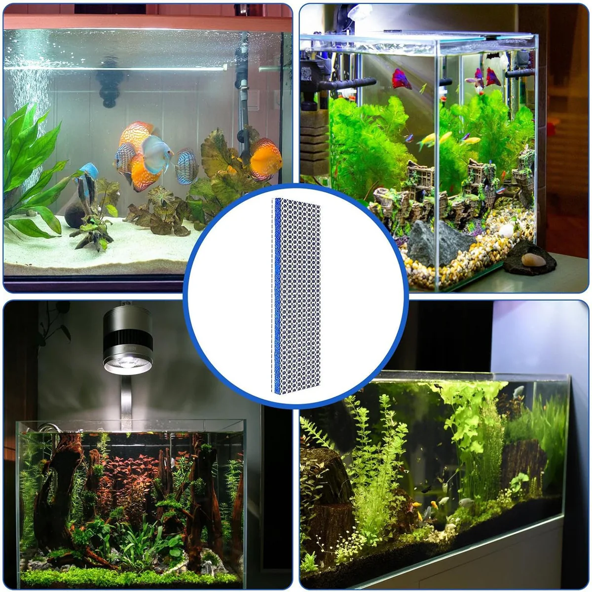 8D Fish Tank Filter Cotton Pad (2PCS) High Density Aquarium Media - Image 12