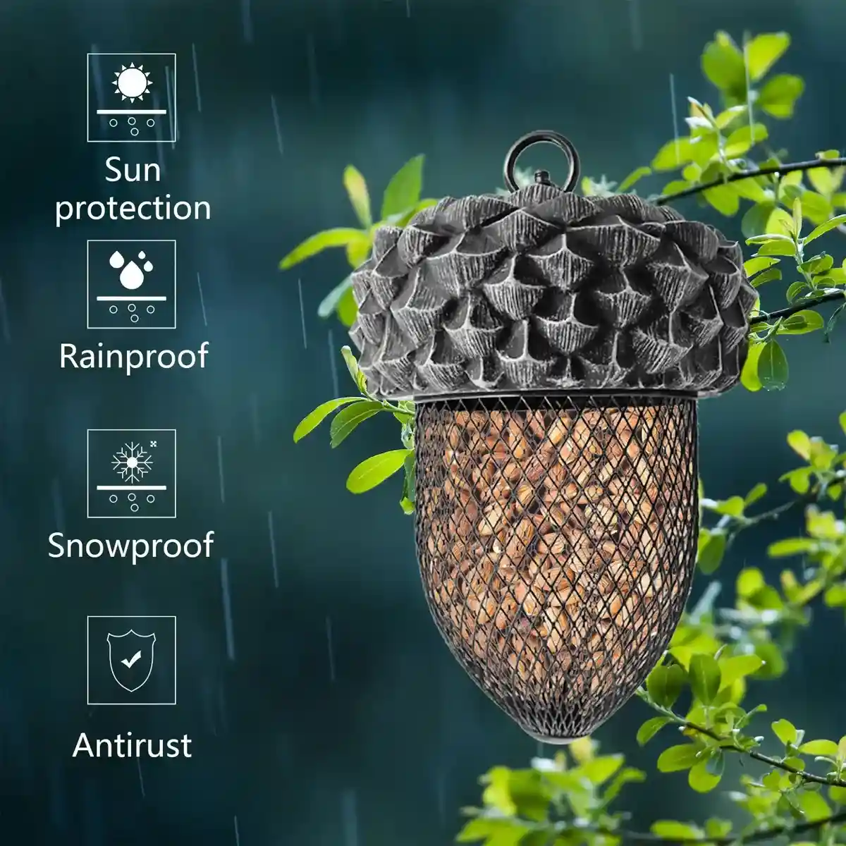 Acorn Bird Feeder Garden Wildlife Feeder - Image 3