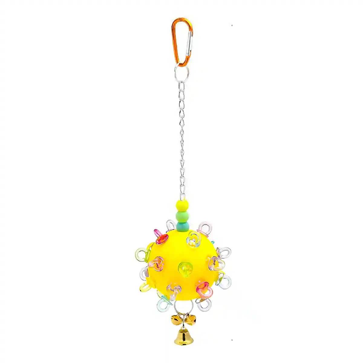 Durable Acrylic Bird Toy With Bells & Rings For Small Birds - Image 3