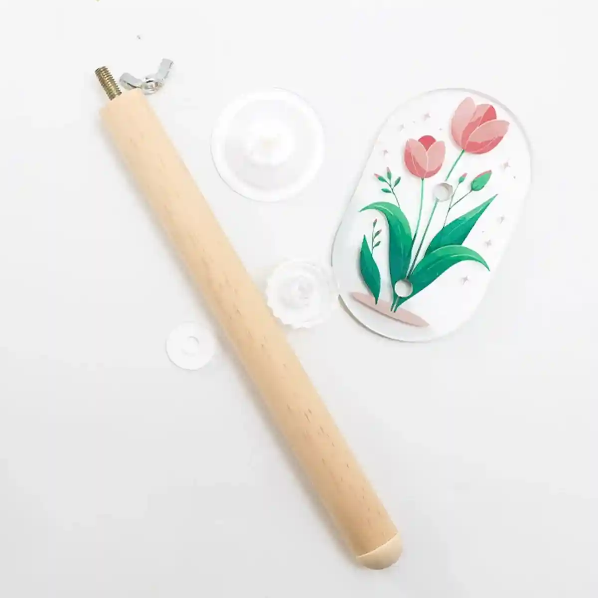 Acrylic Suction Cup Bird Stand - Image 12