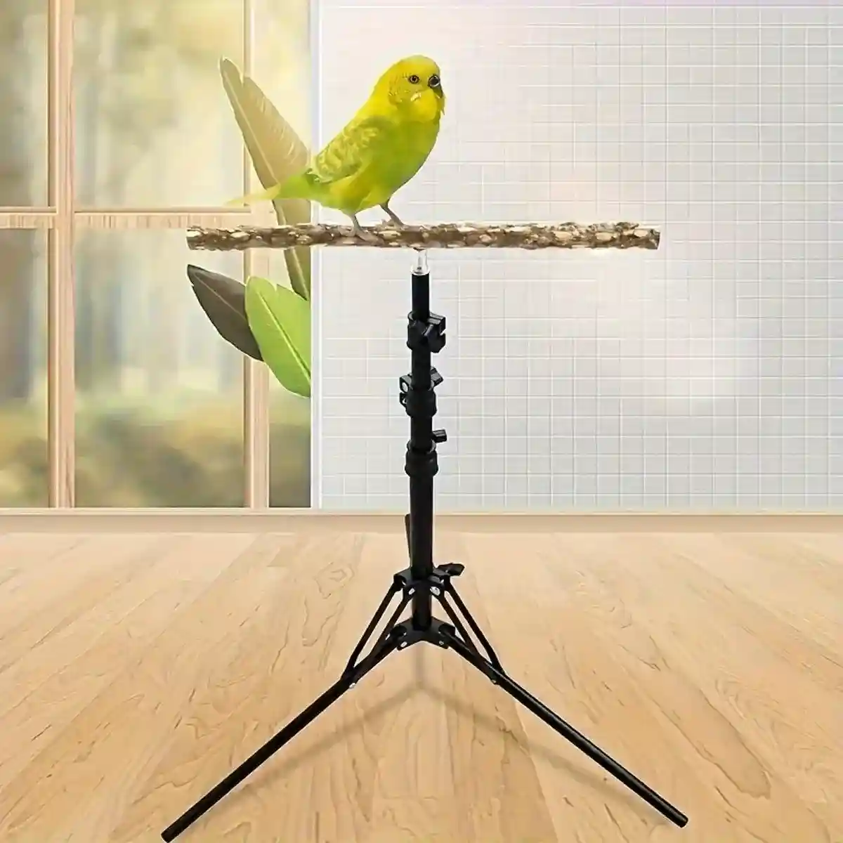 Adjustable Bird Perch Stand Foldable Training & Play Stand for Parrots & Birds - Image 13