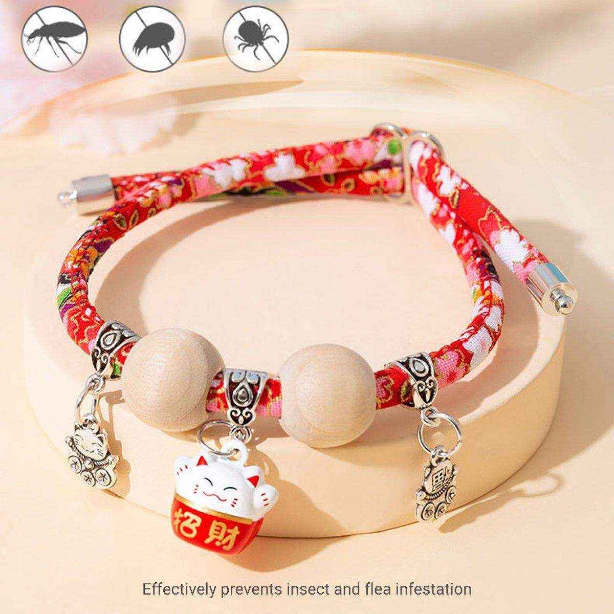 Pet Bell Necklace Designer Cat Flea Collar Dog Insect Repellent - Image 13