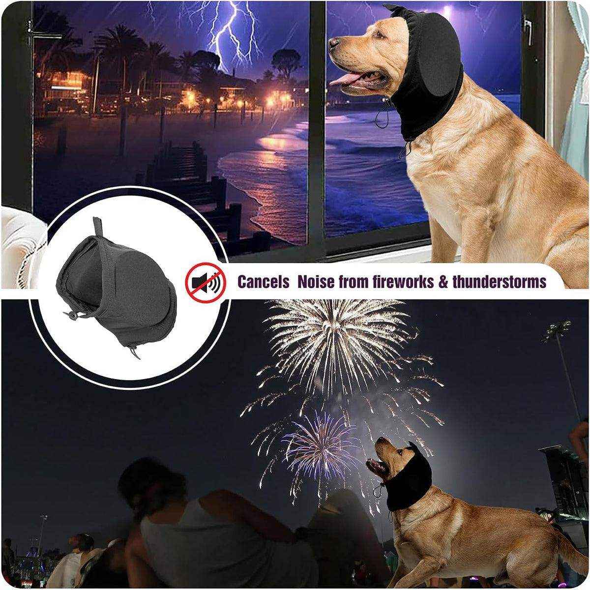 Adjustable Dog Ear Muffs Noise Protection for Fireworks & Loud Environments - Image 6