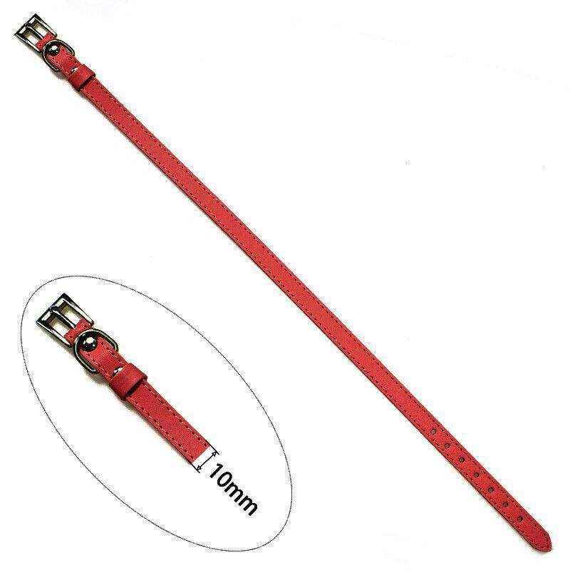 Adjustable Leather Pet Collar for Dogs & Cats Durable PU Leather in 3 Colours - Image 9