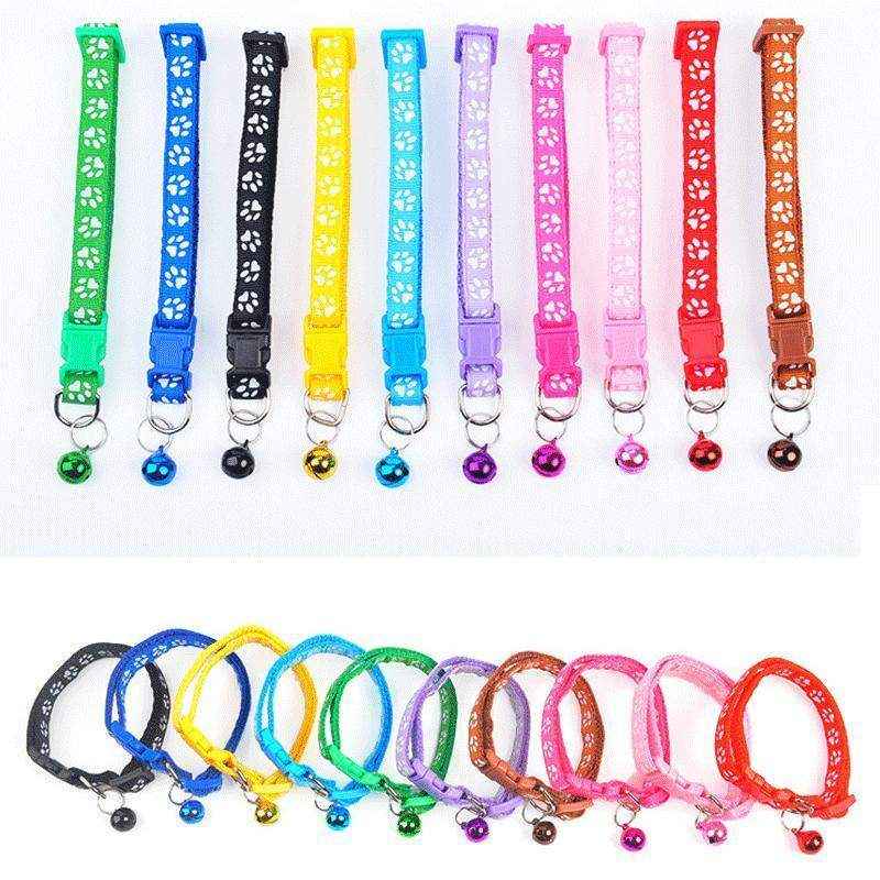 Adjustable Pet Collar Set 12pcs Assorted Puppy ID Collars with Bell - Image 9