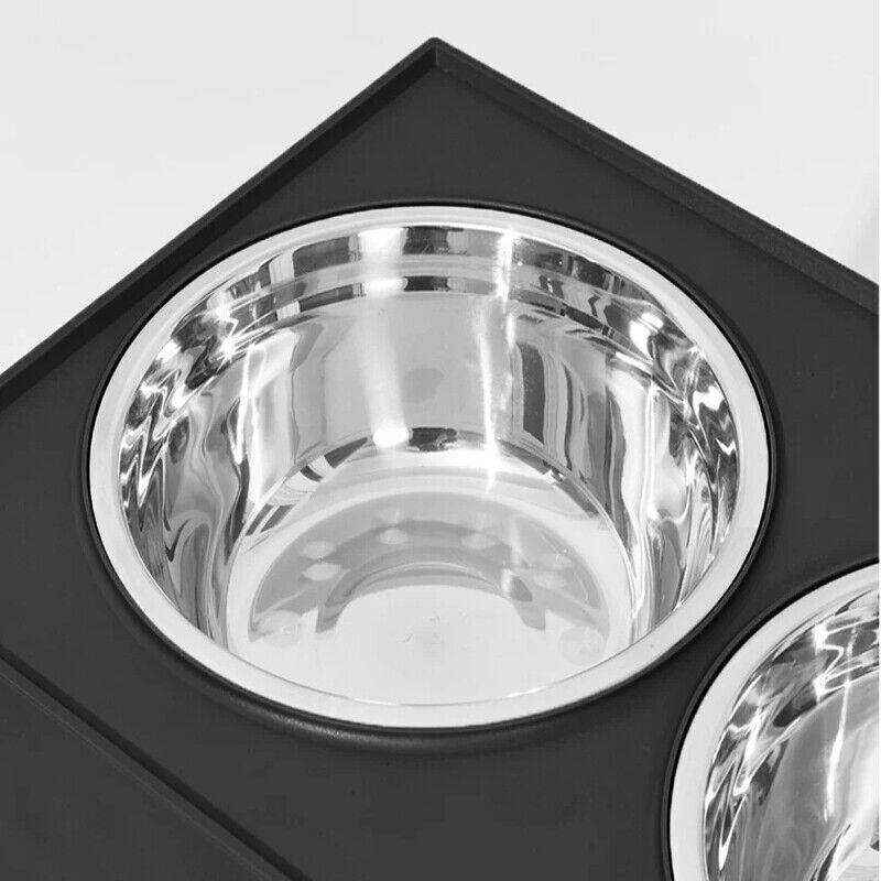Elevated Pet Feeder With Two Bowls Stainless Steel Dog Bowls - Image 10