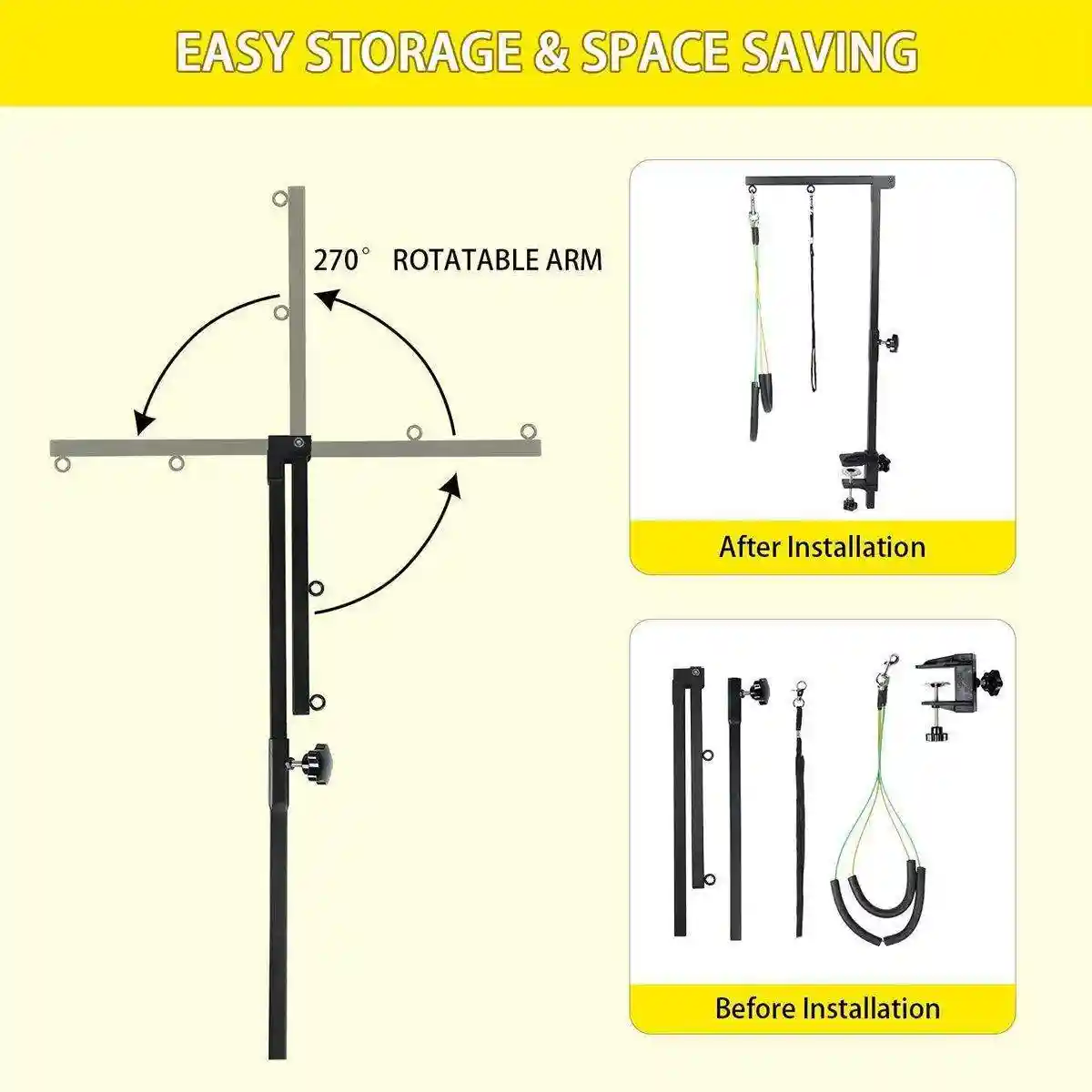 Adjustable Pet Grooming Arm with Clamp - Image 8