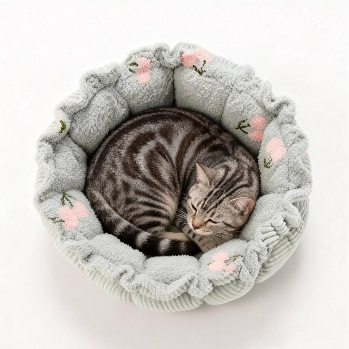Adjustable Pumpkin Cat Bed 2-in-1 Donut Nest Mat - Image 11