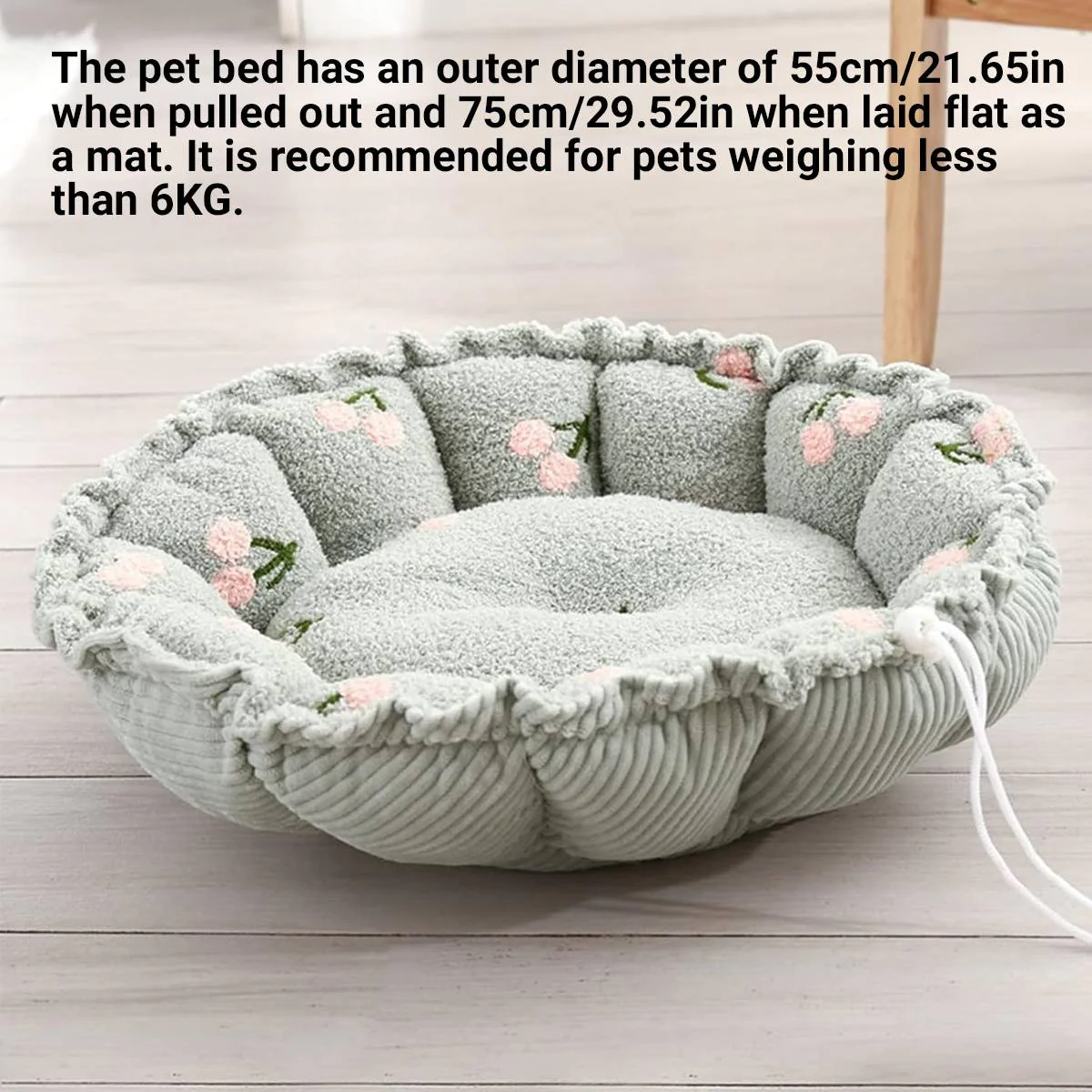 Adjustable Pumpkin Cat Bed 2-in-1 Donut Nest Mat - Image 12