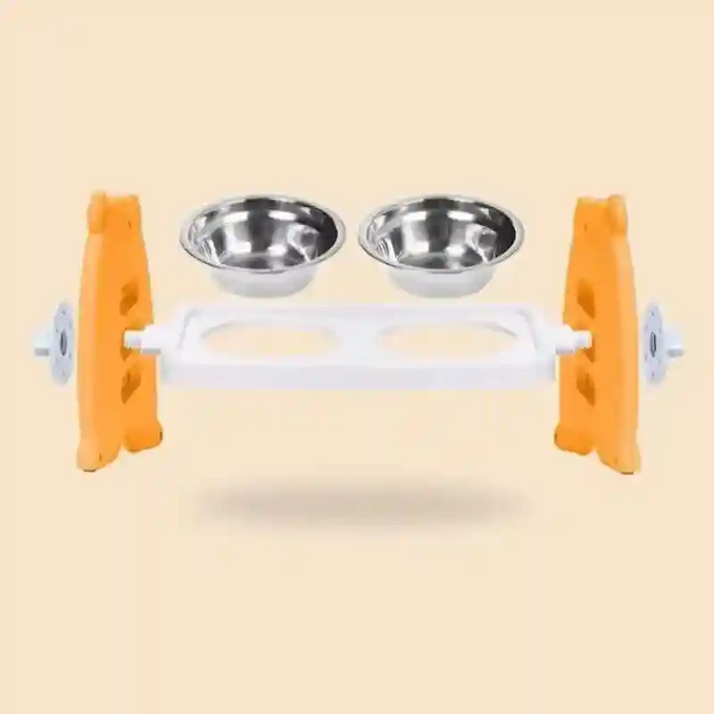 Adjustable Raised Pet Bowl with 3 Heights & 15° Tilted Design - Image 4