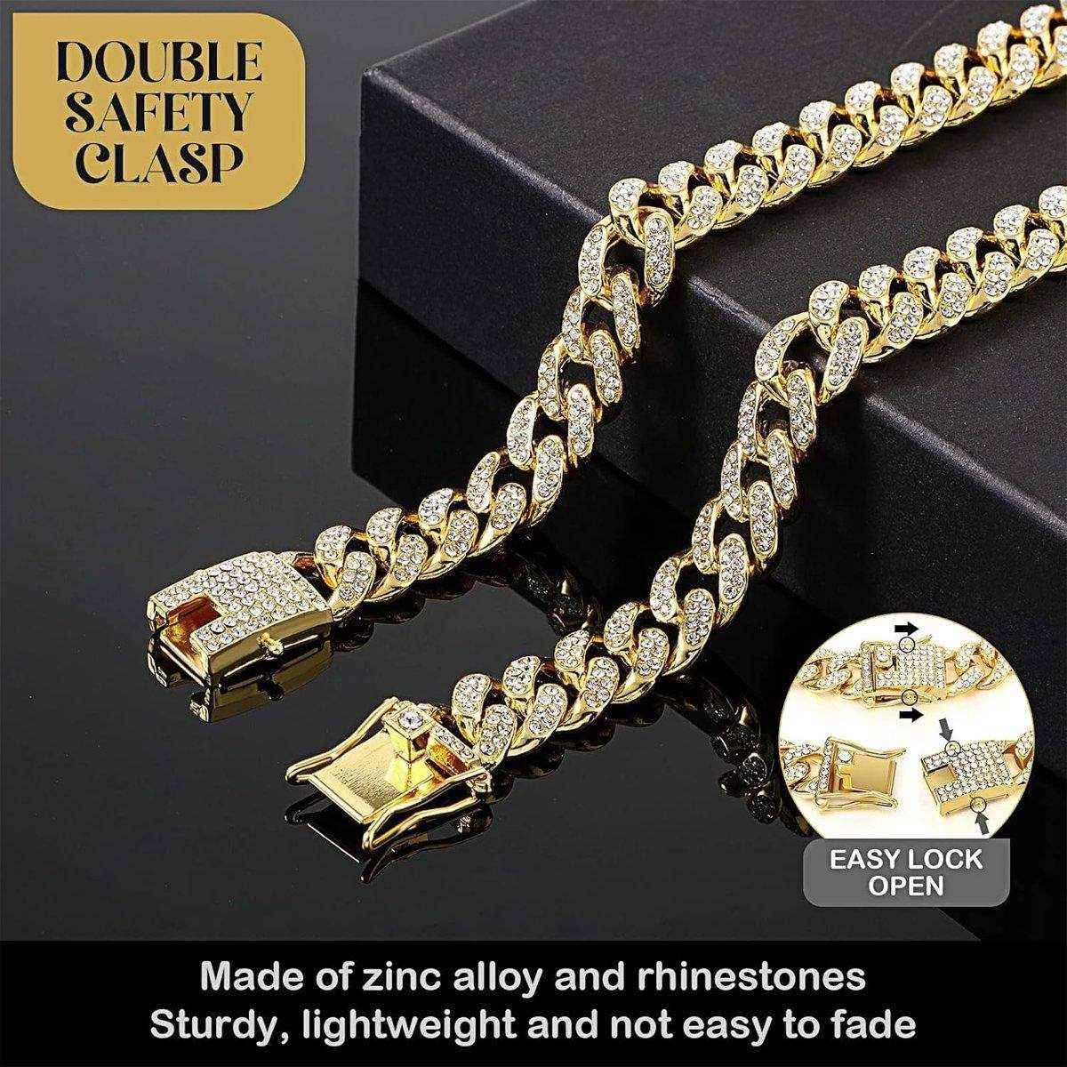 Adjustable Rhinestone Pet Collar for Dogs & Cats 40-60cm - Image 6