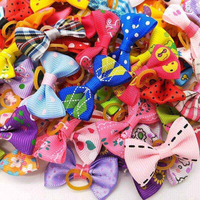 20pcs Pet Cat/Dog Hair Bows - Image 4