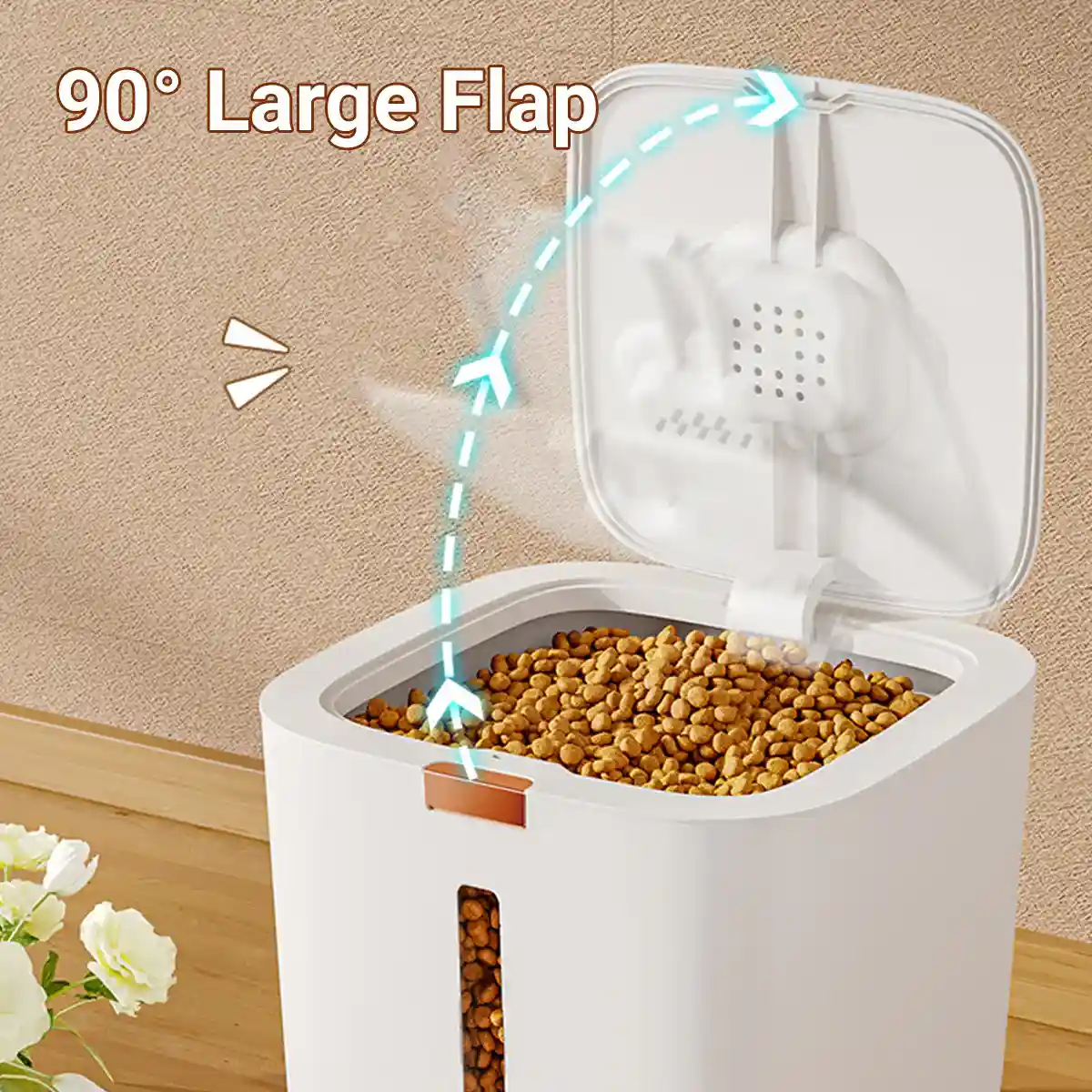 Airtight Pet Food Storage Bucket with Visual Window - Image 11
