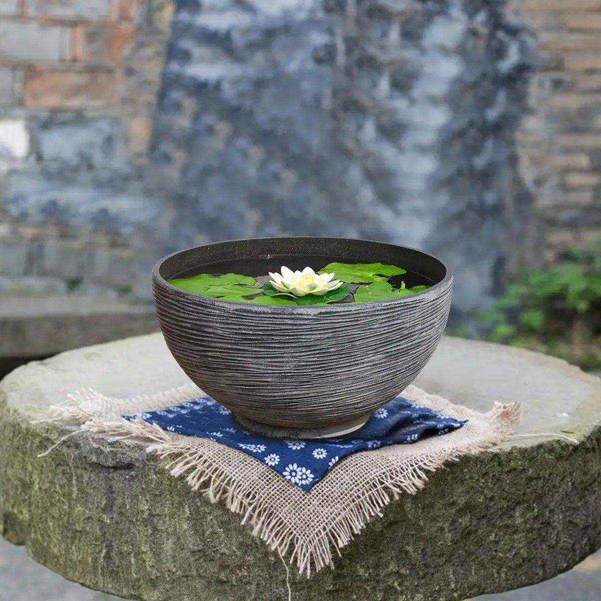 Ancient-Style Resin Fish Tank Bowl - Image 5